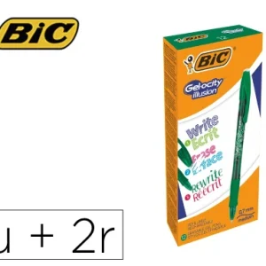 BOLIGRAFO DE GEL BORRABLE VERDE BIC 516531