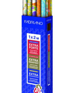 EXPOSITOR 30 ROLLOS PAPEL DE REGALO EVERYDAY " HAPPY MOMENTS" KIDS 1X2 M 5 DISEÑOS FABRIANO S0310017