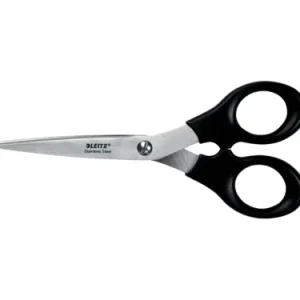 TIJERAS ACERO INOXIDABLE 165 MM (BLÍSTER CARTÓN), NEGRO LEITZ 54230095