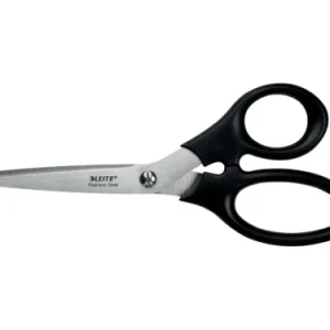 TIJERAS ACERO INOXIDABLE 185 MM (BLÍSTER CARTÓN), NEGRO LEITZ 54240095