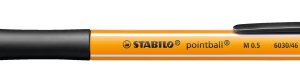 STABILO pointball Negro Bolígrafo de punta retráctil con pulsador 1 pieza(s)