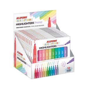 ESTUCHE 12 SUBRAYADORES PASTEL COLOR EXPERIENCE ALPINO SU000012