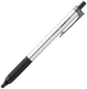 BOLÍGRAFO MONO GRAPH LITE TINTA ACEITE BAJA VISCOSIDAD. CUERPO PLATA. TINTA NEGRA. TOMBOW BC-MGLE04