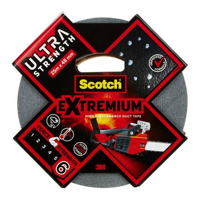 ROLLO CINTA AMERICANA ALTAS PRESTACIONES EXTREMIUM ULTRA DT17 NEGRO 48MM X 25M SCTOCH 7100205699 - Imagen 2