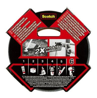 ROLLO CINTA AMERICANA ALTAS PRESTACIONES EXTREMIUM ULTRA DT17 NEGRO 48MM X 25M SCTOCH 7100205699 - Imagen 4