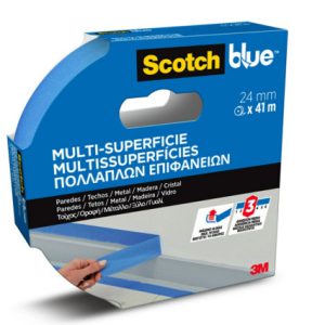 ROLLO CINTA ADHESIVA DE ENMASCARAR PINTOR SCOTCHBLUE MULTISUPERFICIE 24MM X 41M SCOTCH 7100289922