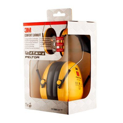 CASCOS OREJERAS ACOLCHADAS CON DIADEMA PROTECCION AUDITIVA PELTOR OPTIME H510A-1 SNR-27DB AMARILLO 3M 7100334982 - Imagen 4