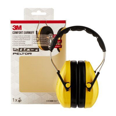 CASCOS OREJERAS ACOLCHADAS CON DIADEMA PROTECCION AUDITIVA PELTOR OPTIME H510A-1 SNR-27DB AMARILLO 3M 7100334982 - Imagen 6