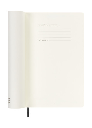 AGENDA 18M 2025-2026 SEMANAL L (13 X 21 CM) NEGRA TAPA BLANDA MOLESKINE DSB18WN3Y26 - Imagen 3