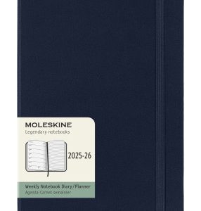 AGENDA 18M 2025-2026 SEMANAL L (13 X 21 CM) AZUL ZAFIRO TAPA DURA MOLESKINE DHB2018WN3Y26