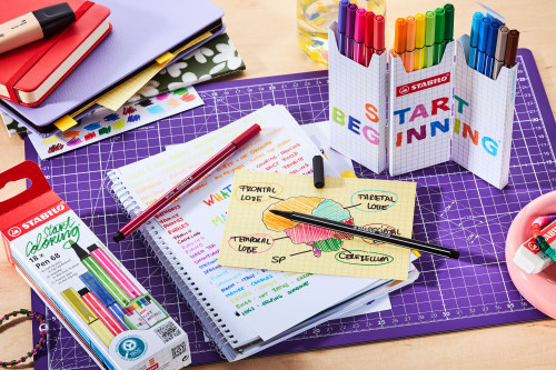 ESTUCHE CARTON ZIG-ZAG ROTULADORES PUNTA FIBRA MEDIA 1MM. PEN 68 CON 18 UNIDADES COLORES SURTIDOS STABILO 6818-8 - Imagen 4