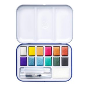 ESTUCHE METALICO ACUARELAS 12 COLORES METALIZADOS STAEDTLER 888M M12-C