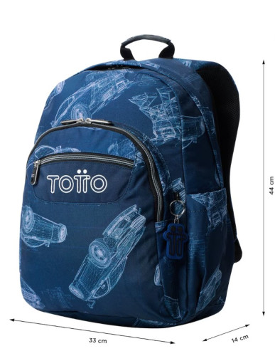 MOCHILA ACUARELES BLUEPRINT (33 X 44 X 14) - 20L TOTTO MA04ECO021-2426N-0JJ - Imagen 3