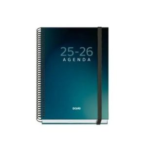 AGENDA ESCOLAR 2025-2026 TAMAÑO A5 TAPA CARTON FORRADO SEMANA VISTA PRIME BOREAL DOHE 52040