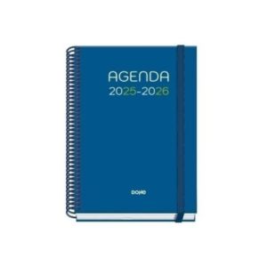 AGENDA ESCOLAR 2025-2026 TAMAÑO A5 TAPA CARTON FORRADO SEMANA VISTA PRIME LOGIC DOHE 52041