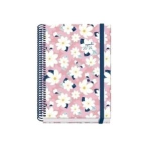 AGENDA ESCOLAR 2025-2026 TAMAÑO A5 TAPA CARTON FORRADO DÍA PÁGINA PRIME CAMOMILLE DOHE 52043