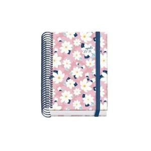 AGENDA ESCOLAR 2025-2026 TAMAÑO A6 TAPA CARTON FORRADO DÍA PÁGINA PRIME CAMOMILLE DOHE 52049