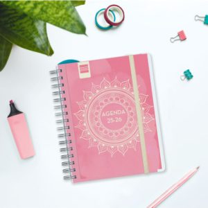 AGENDA DOCENTE 2025-2026 MAGISTRAL PERSONALIZABLE 4º 155X212 SEMANA VISTA HORIZONTAL MANDALA+ FINOCAM 533380126