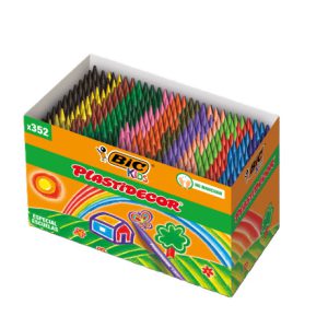 ESTUCHE 352 CERAS DE COLOR CON 16 COLORES DIFERENTES NO ENSUCIAN PLASTIDECOR 8417191