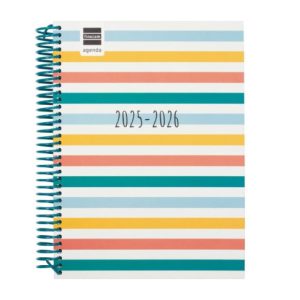 AGENDA ESCOLAR 2025-2026 DIVA 4º 155X212 1DIA PAGINA COLORS+ FINOCAM 536160526