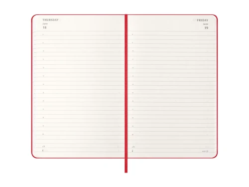 AGENDA 2026 TAPA DURA 12 MESES DIARIA L (13 X 21 CM) ROJO MOLESKINE DHF212DC3Y26 - Imagen 3