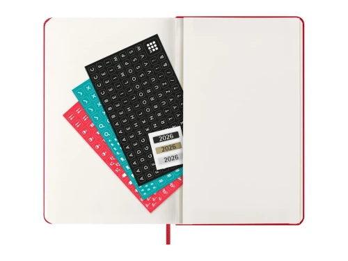 AGENDA 2026 TAPA DURA 12 MESES DIARIA L (13 X 21 CM) ROJO MOLESKINE DHF212DC3Y26 - Imagen 4