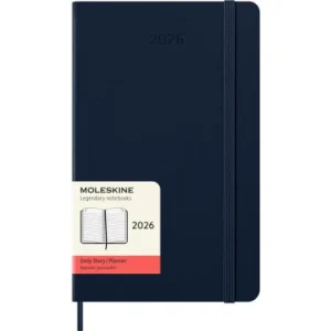 AGENDA 2026 TAPA DURA 12 MESES DIARIA L (13 X 21 CM) AZUL ZAFIRO MOLESKINE DHB2012DC3Y26