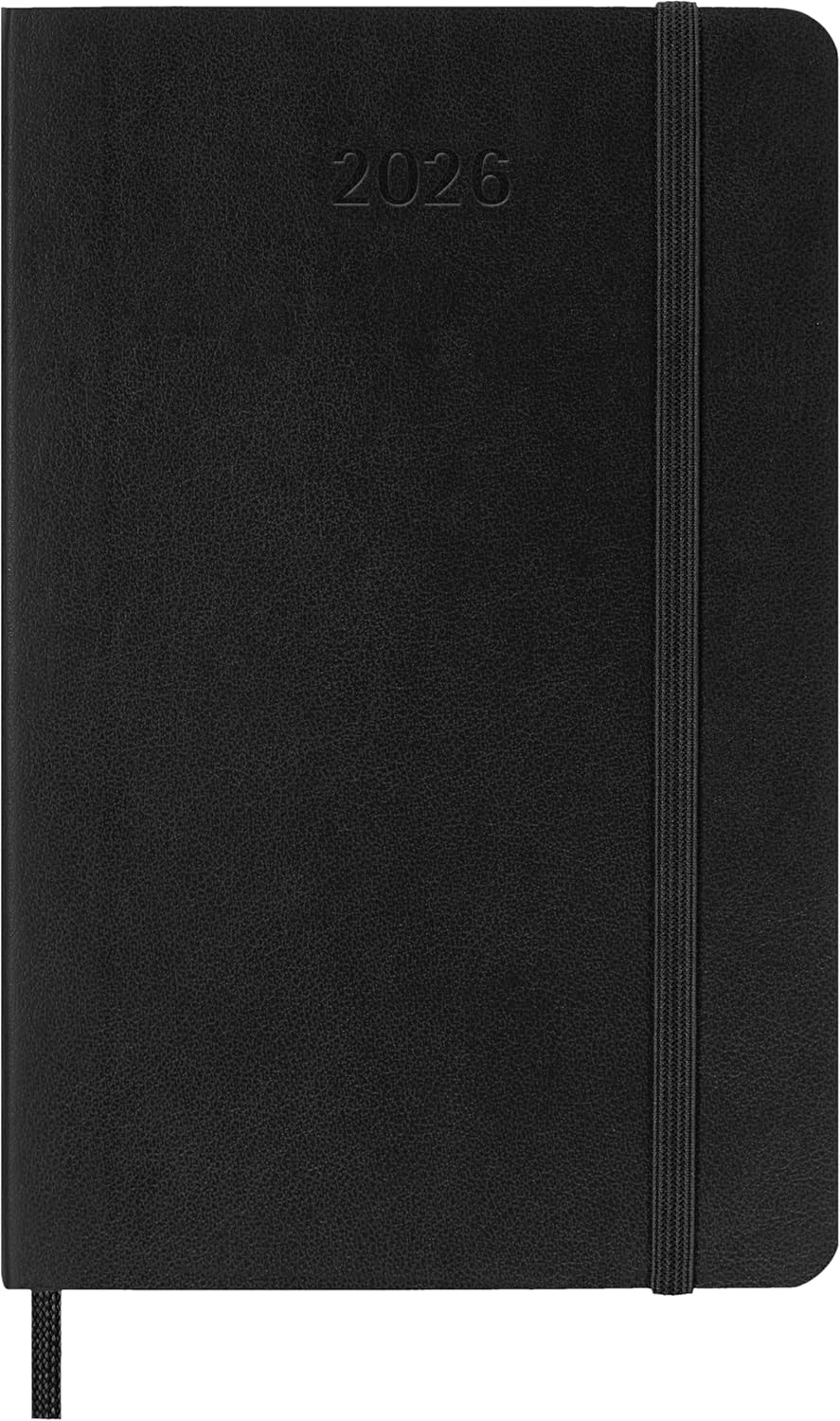 AGENDA 2026 TAPA BLANDA 12 MESES DIARIA P (9 x 14 CM) NEGRA MOLESKINE DSB12DC2Y26 - Imagen 2