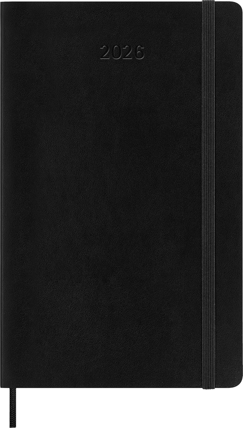 AGENDA 2026 TAPA BLANDA 12 MESES DIARIA L (13 X 21 CM) NEGRA MOLESKINE DSB12DC3Y26 - Imagen 2