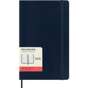 AGENDA 2026 TAPA BLANDA 12 MESES DIARIA L (13 X 21 CM) AZUL ZAFIRO MOLESKINE DSB2012DC3Y26