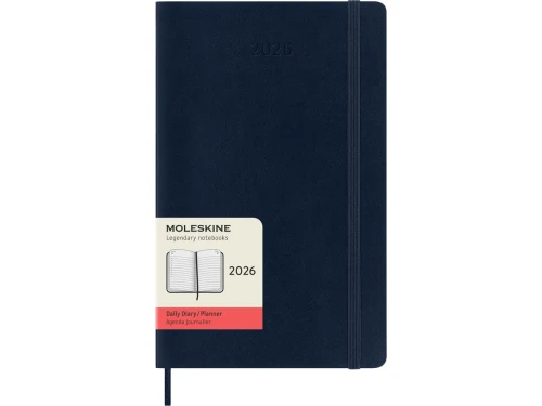 AGENDA 2026 TAPA BLANDA 12 MESES DIARIA L (13 X 21 CM) AZUL ZAFIRO MOLESKINE DSB2012DC3Y26