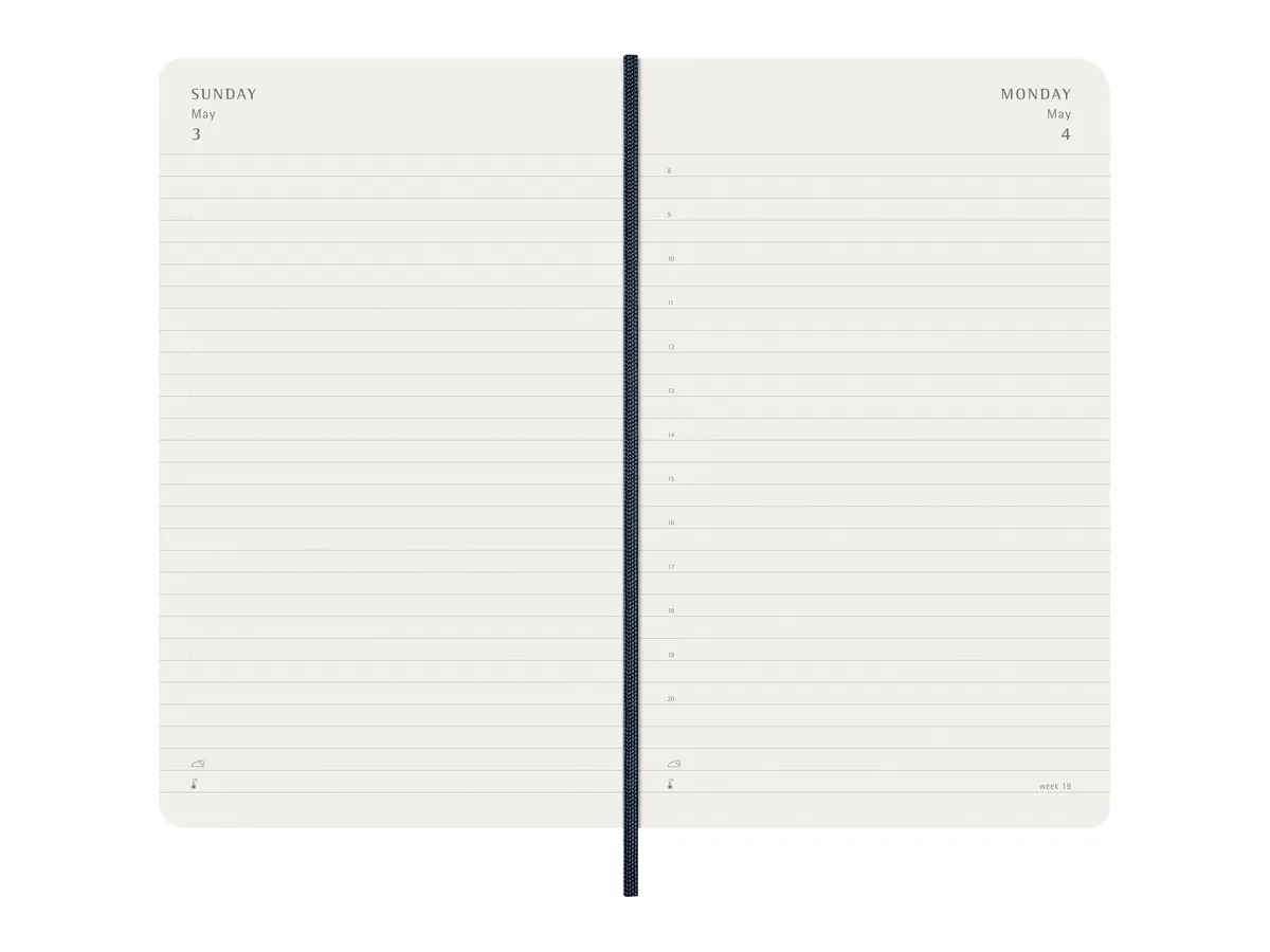 AGENDA 2026 TAPA BLANDA 12 MESES DIARIA L (13 X 21 CM) AZUL ZAFIRO MOLESKINE DSB2012DC3Y26 - Imagen 3