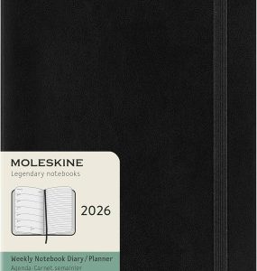 AGENDA 2026 TAPA BLANDA 12 MESES SEMANAL L (13 X 21 CM) NEGRA MOLESKINE DSB12WN3Y26
