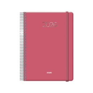 AGENDA 2026 DENVER ESPIRAL DÍA PÁGINA 15 X 21 CM. COLOR ROSA DOHE 12723 - 26