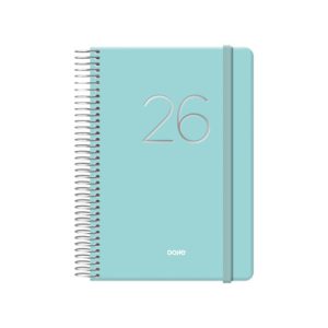 AGENDA 2026 GLOSS ESPIRAL DÍA PÁGINA 12,5 X 18 CM. VERDE DOHE 12573 - 26