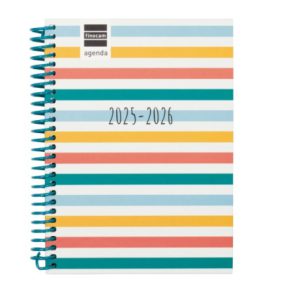 AGENDA ESCOLAR 2025-2026 DIVA 8º 120X164 SEMANA VISTA HORIZONTAL COLORS+ FINOCAM 536100526