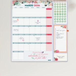 CALENDARIO 16 MESES SEPTIEMBRE 2025-DICIEMBRE 2026 PLUS 340X380 MES VISTA FRASES MOTIVACIONALES+ FINOCAM 540220226