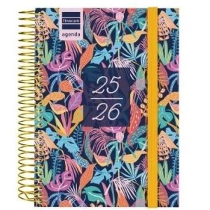 AGENDA ESCOLAR 2025-2026 SECUNDARIA 8º 120X164 1DIA PAGINA TROPICAL+ FINOCAM 634265026