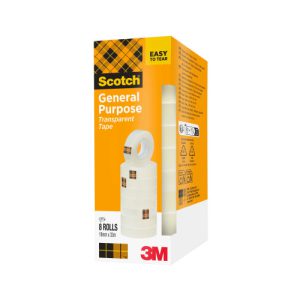 PACK 8 ROLLOS CINTAS ADHESIVAS TRANSPARENTE 19MM X 33M 508/1933 SCOTH 7100213205