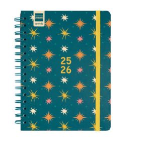 AGENDA ESCOLAR 2025-2026 CURSO COSMO 4º 155X212 SEMANA VISTA HORIZONTAL STARS+ FINOCAM 537050126