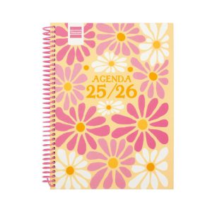 AGENDA ESCOLAR 2025-2026 DIVA 4º 155X212 SEMANA VISTA HORIZONTAL SPRING+ FINOCAM 536140426