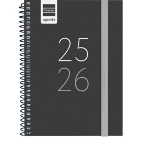 AGENDA ESCOLAR 2025-2026 SECUNDARIA 8º 120X164 SEMANA VISTA HORIZONTAL NEGRO+ FINOCAM 634224026
