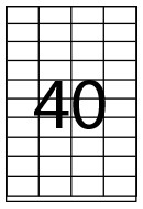CAJA 100 HOJAS ETIQUETAS ADHESIVAS ILC BLANCA 52,5X29,7 FABRISA 15296