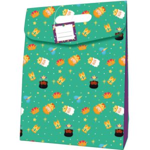 BOLSA CARTON CIERRE ADHESIVO REYES MAGOS (338X41 CM) COLORES SURTIDOS BISMARK 332880