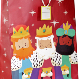 BOLSA JUMBO REYES MAGOS (40X70X18 CM) COLORES SURTIDOS BISMARK 333602