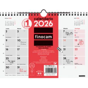 CALENDARIO 2026 NEUTRO PARED ESCRIBIR S 210X150MM FINOCAM 780160026