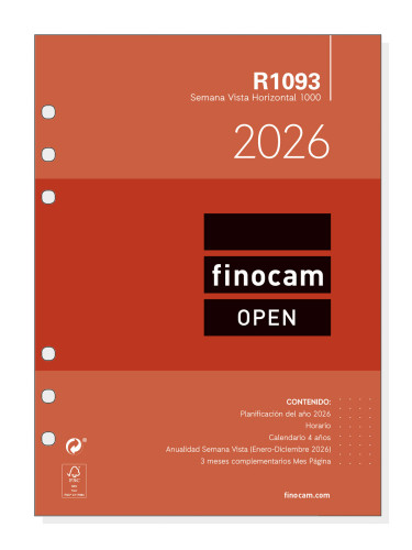 CALENDARIO 2026 NEUTRO PARED ESCRIBIR GRAFIK A3 297X420MM FINOCAM 787240126