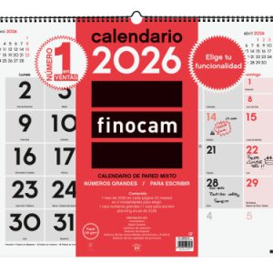 CALENDARIO 2026 NEUTRO PARED MIXTO XL 540X420MM FINOCAM 780020026