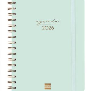 AGENDA 2026 TRENDY ALMA E10 155X212MM SEMANA VISTA HORIZONTAL MENTA FINOCAM 762020326