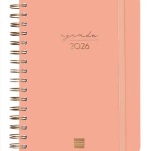 AGENDA 2026 TRENDY ALMA E10 155X212MM DIA PAGINA CORAL FINOCAM 762040526